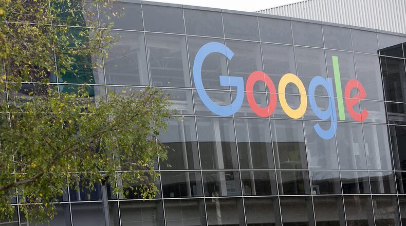 Google headquarters in Mountain View, Calif., in 2016. (Kristoffer Tripplaar/Sipa USA/TNS)