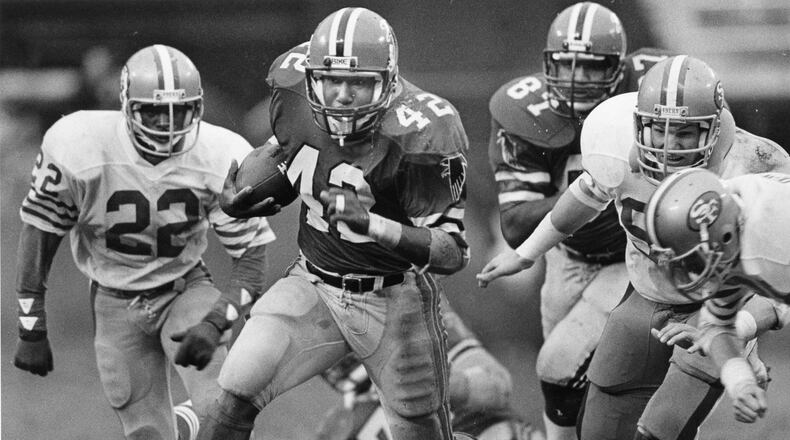 Former Atlanta Falcons running back Gerald Riggs. AJC file photo