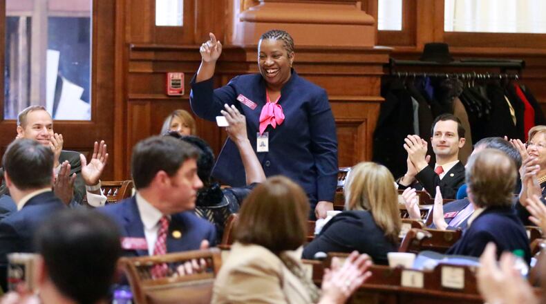 Rep. Doreen Carter in the Georgia General Assembly in 2016. BOB ANDRES  / BANDRES@AJC.COM