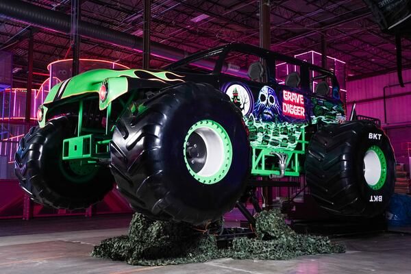 Thrillz Atlanta, an adrenaline-packed adventure park, offers a virtual reality ride that places guests into a Monster Jam show. (Courtesy of Thrillz Atlanta)