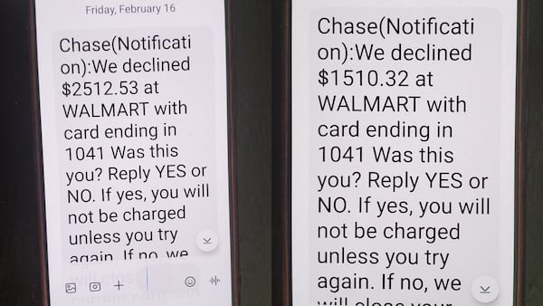 Gloria Moss said she received text messages from a spoofed number that appeared to be from her bank. She called the number and found herself the victim of a scam. (Courtesy)