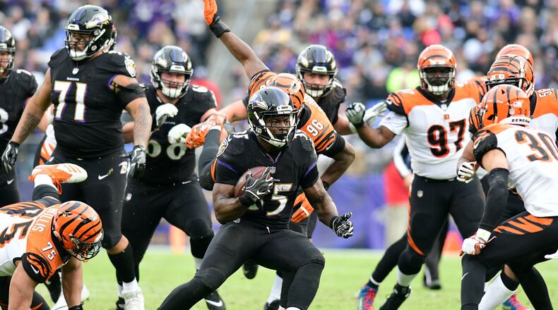 Ravens running back Gus Edwards had a total of 64 rushing yards all season before erupting for 115 in Week 11.