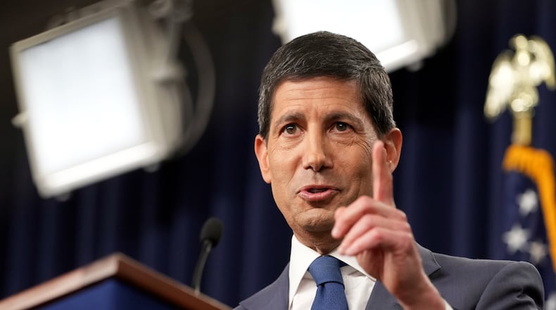 Federal Reserve Board Chairman Kevin Warsh speaks during a news conference at the Federal Reserve in Washington, Wednesday, July 29, 2026. (AP Photo/Mark Schiefelbein)