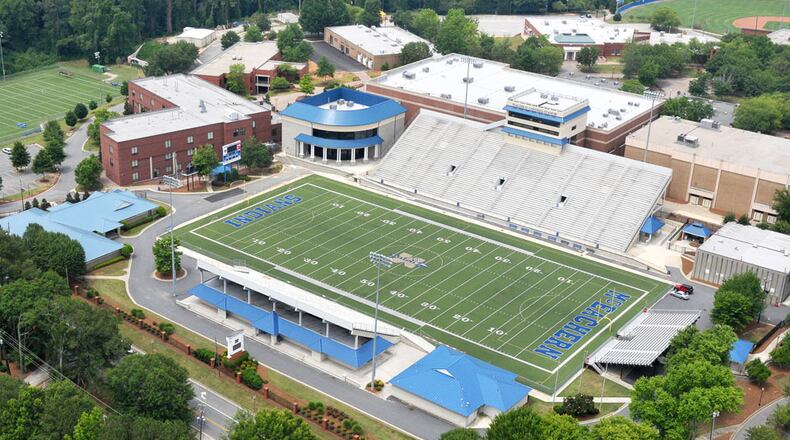 McEachern High School in Powder Springs will benefit from the New Macland Road project approved by the Cobb County Board of Commissioners on Nov. 12. (Courtesy of Cobb County School District)