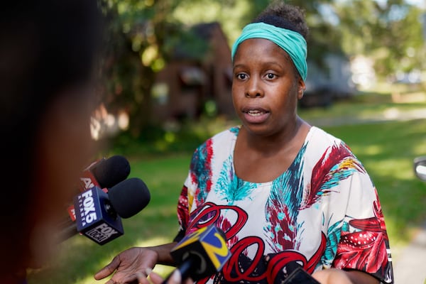 Malik White, a family member of a man accused of shooting a police officer, said he may have been off of his medication and having a mental health crisis on Monday, August 17, 2026. (Ben Hendren for the AJC)