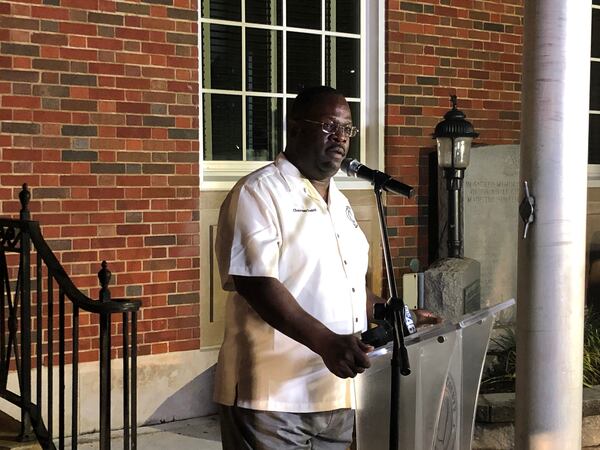 Rockdale County Chairman Oz Nesbitt explains his decision to remove Confederate monument.