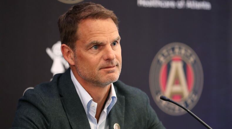 Frank de Boer is 'very proud and eager to start' his tenure with Atlanta United. (Jason Getz/Special to the AJC)
