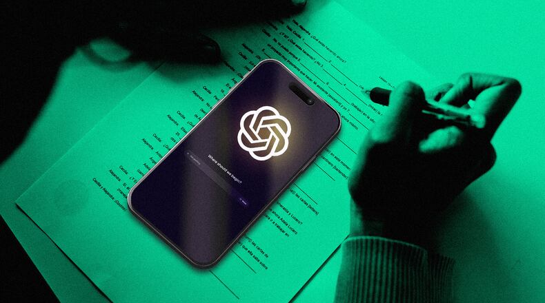 "Copying legal advice into ChatGPT for clarity could make an entire memo discoverable in a future lawsuit," writes attorney Michael A. Head. (Photo Illustration: Philip Robibero/AJC | Source: Getty)
