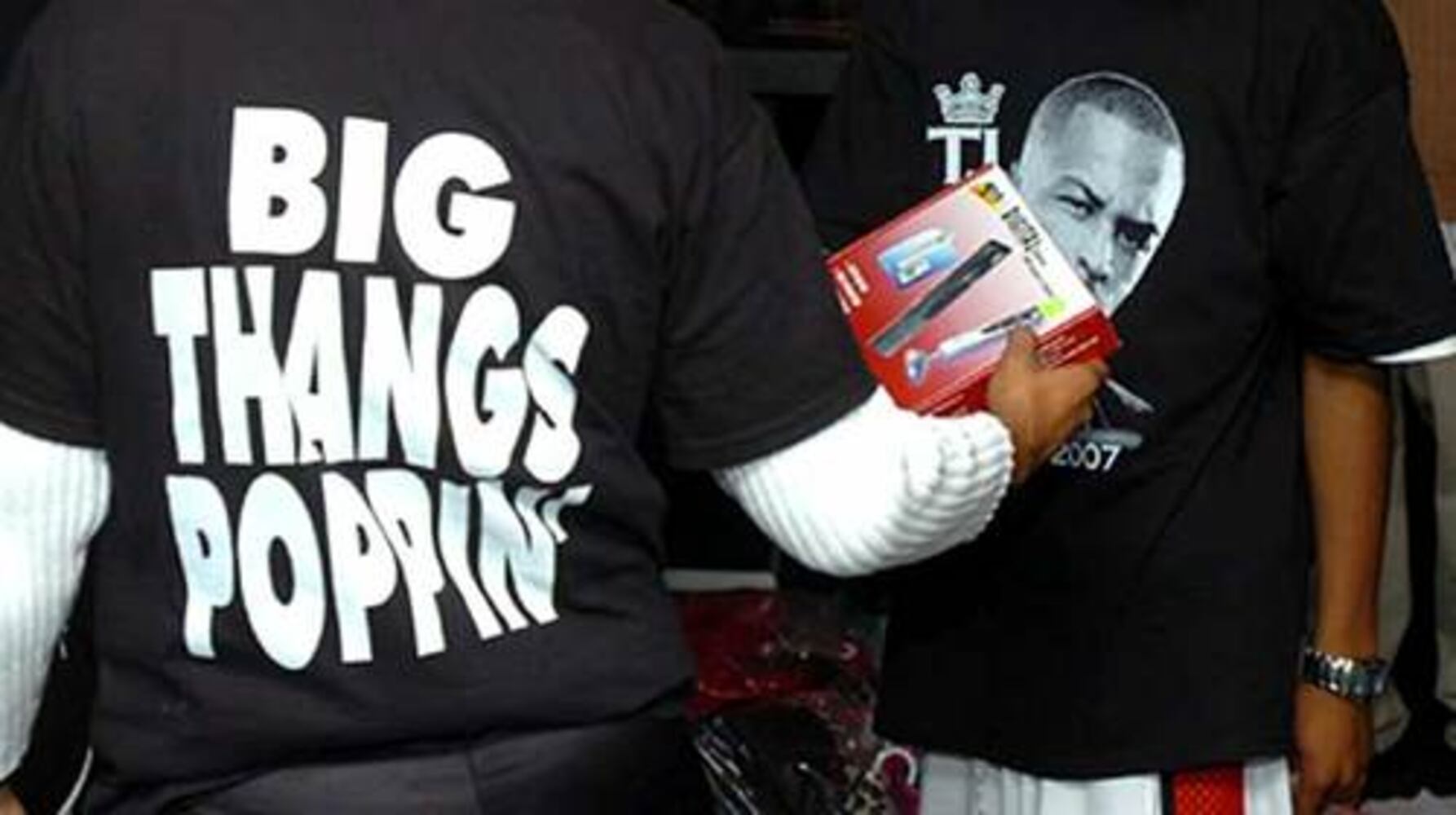 Friends, family turn out for T.I. Christmas