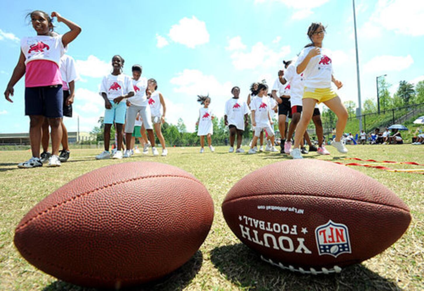 Girls hit the gridiron