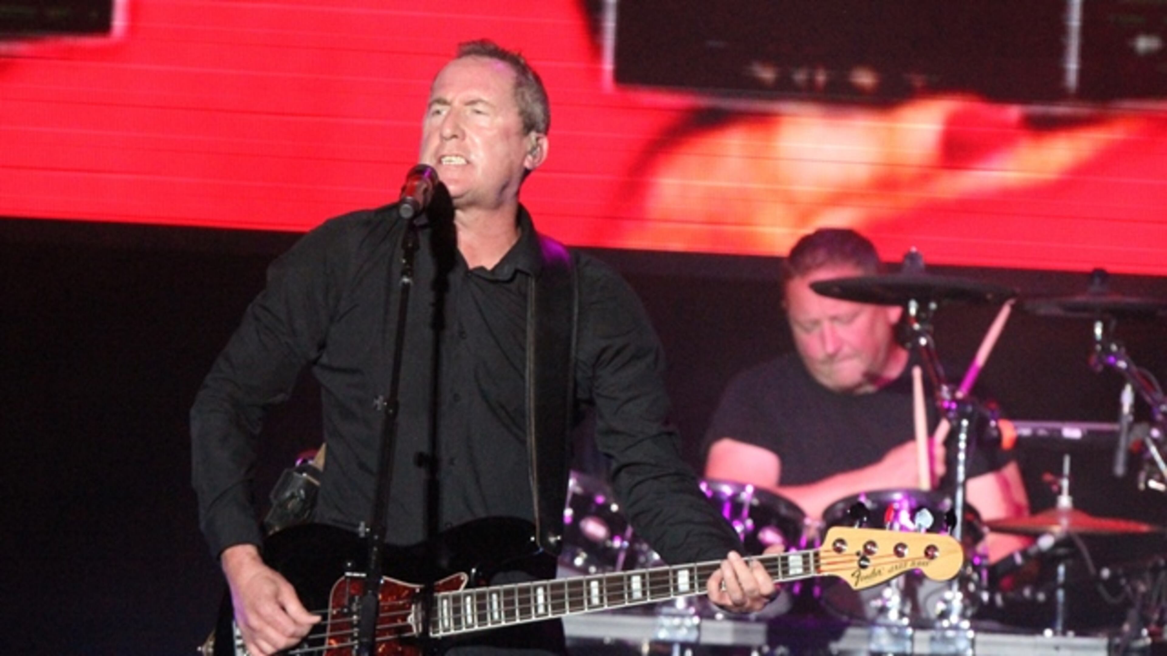 Orchestral Manoeuvres in the Dark, including bassist-singer Andrew McCluskey (foreground),will perform at Buckhead Theatre on May 29. (File/AJC)