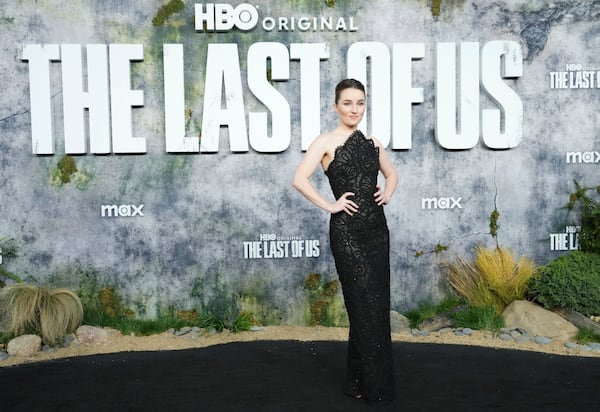 Kaitlyn Dever arrives at the season two premiere of "The Last of Us" on Monday, March 24, 2025, at TCL Chinese Theatre in Los Angeles. (Photo by Jordan Strauss/Invision/AP)