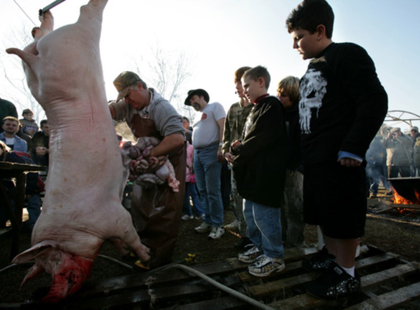 Old South 'hog killing'
