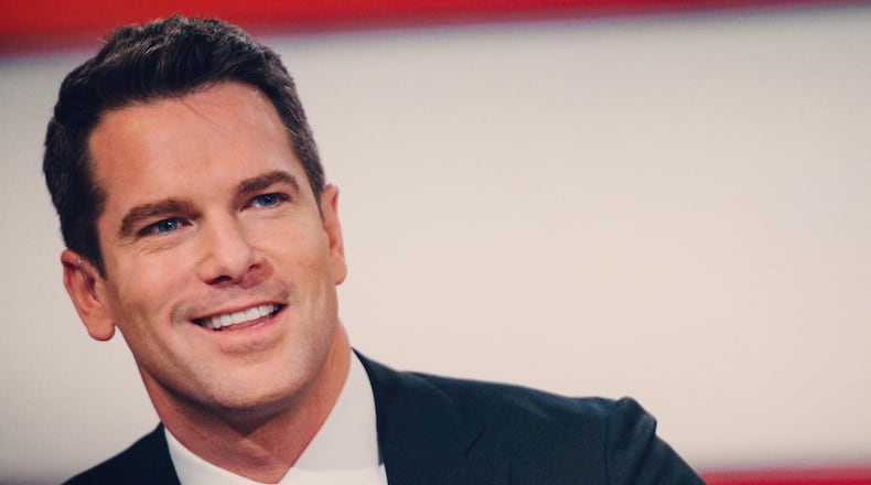 Thomas Roberts lands as host of DailyMail TV. Contributed.
