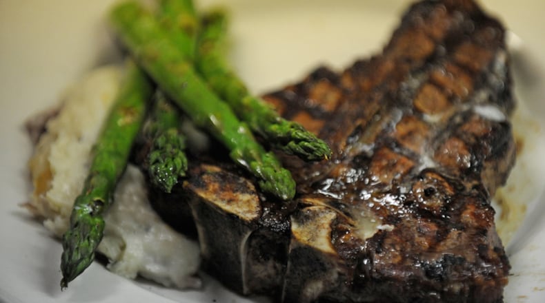 The Crossing Steak House is located in a former train depot and has many steak dishes - as well as seafood and chicken - from which to choose.