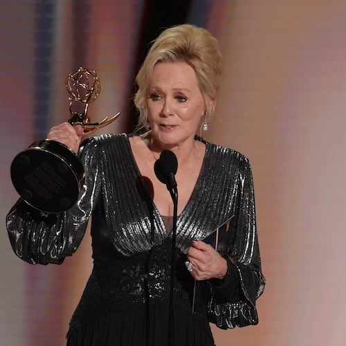 Jean Smart accepts the award for outstanding lead actress in a comedy series for "Hacks" during the 78th Emmy Awards on Monday, Sept. 14, 2026, at the Peacock Theater in Los Angeles. (AP Photo/Chris Pizzello)