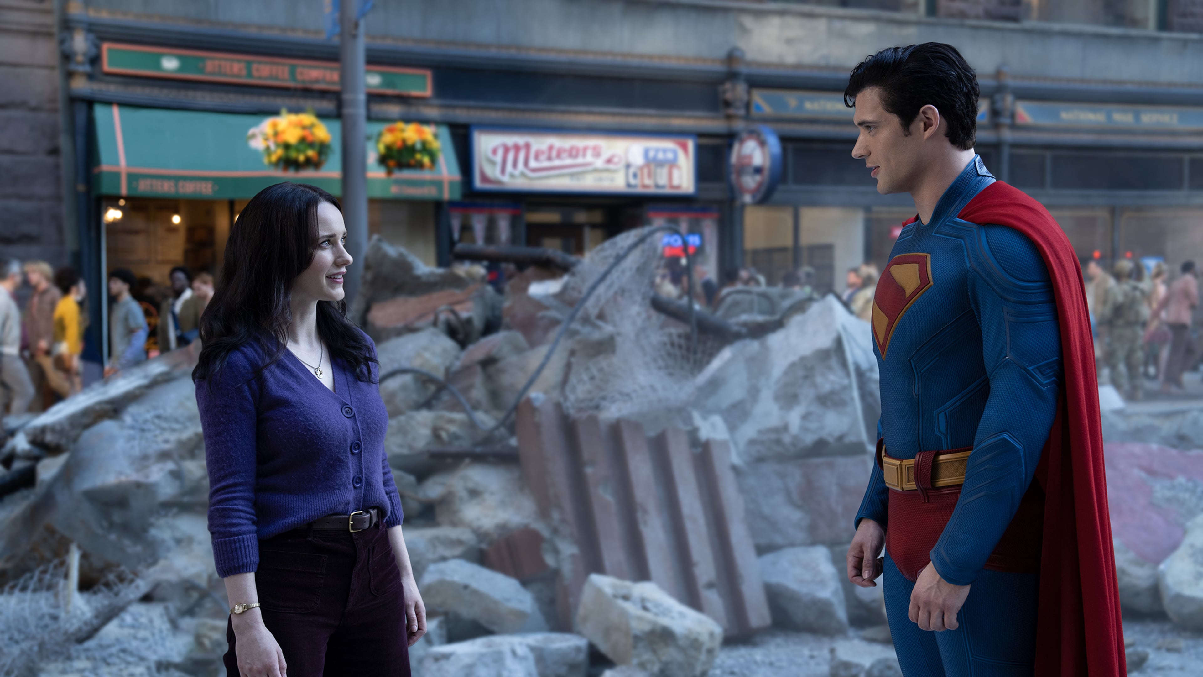 Rachel Brosnahan and David Corenswet star in the newest installment of  "Superman." Economic impact numbers for the film, largely shot in Georgia, were touted. (Jessica Miglio/Warner Bros. Pictures/TNS)