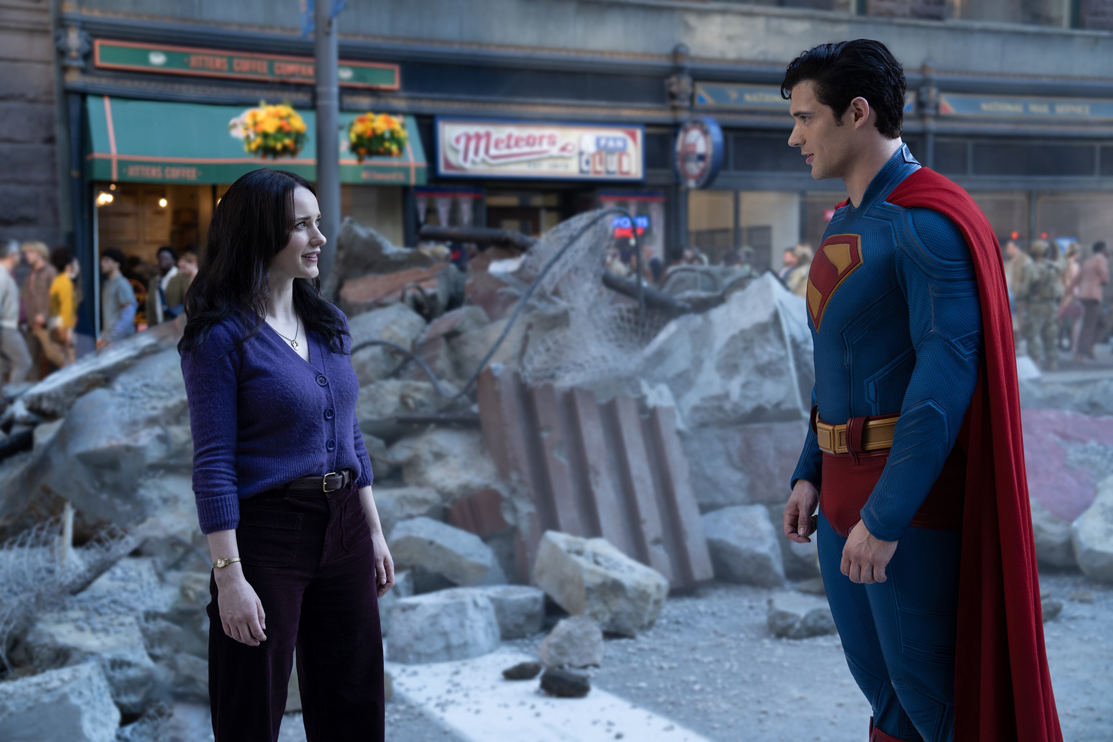 Rachel Brosnahan and David Corenswet star in the newest installment of "Superman." Economic impact numbers for the film, largely shot in Georgia, were touted. (Jessica Miglio/Warner Bros. Pictures/TNS)