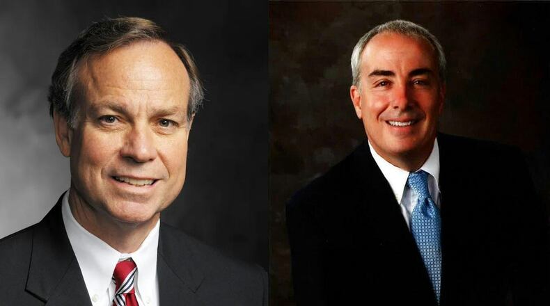 Don Waters, left, resigned his seat on the Board of Regents and will be replaced by Patrick Jones, right. HANDOUT