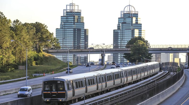 A contractor died in a collision with a MARTA train near Medical Center station in June 2018.