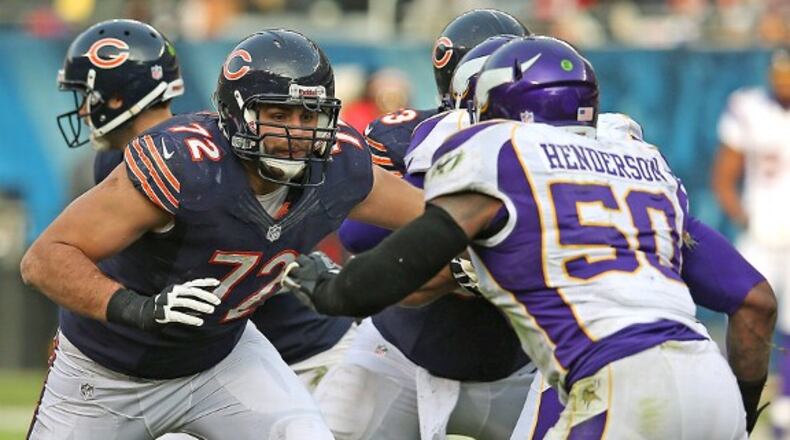 New Falcons offensive line coach Mike Tice must think he can salvage the career of his former pupil Gabe Carimi, who's been with two teams already after being drafted in the first round of the 2011 draft. (Jonathan Daniel/Getty Images)