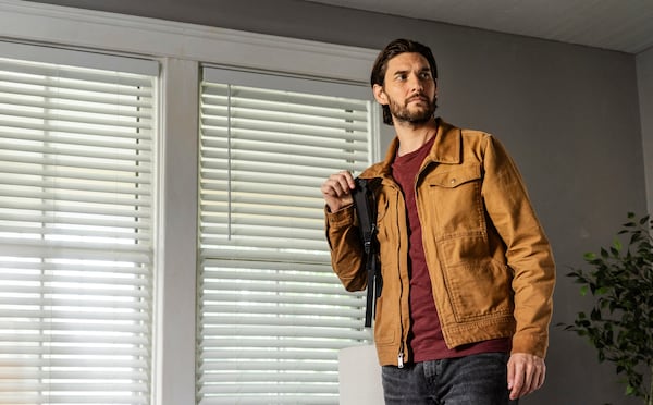 This image released by MGM+ shows Ben Barnes in a scene from "The Institute." (Chris Reardon/MGM+ via AP)