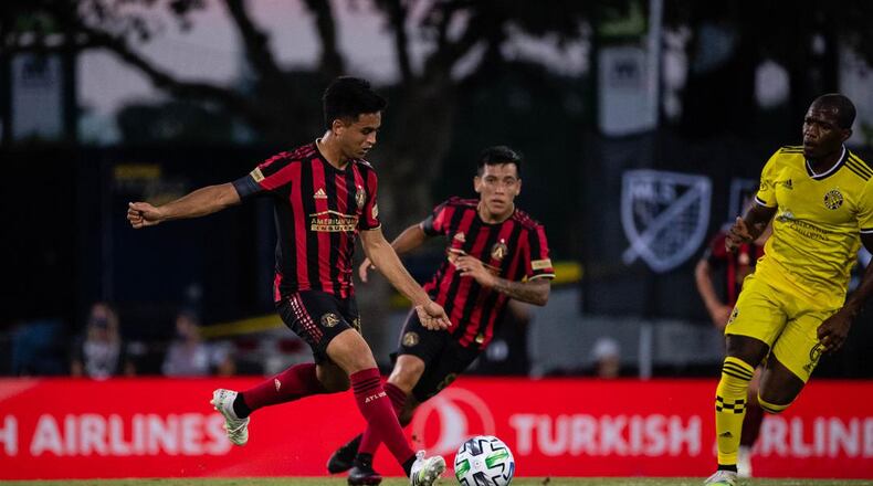 Atlanta United played Columbus on Tuesday in the MLS tournament in Orlando.