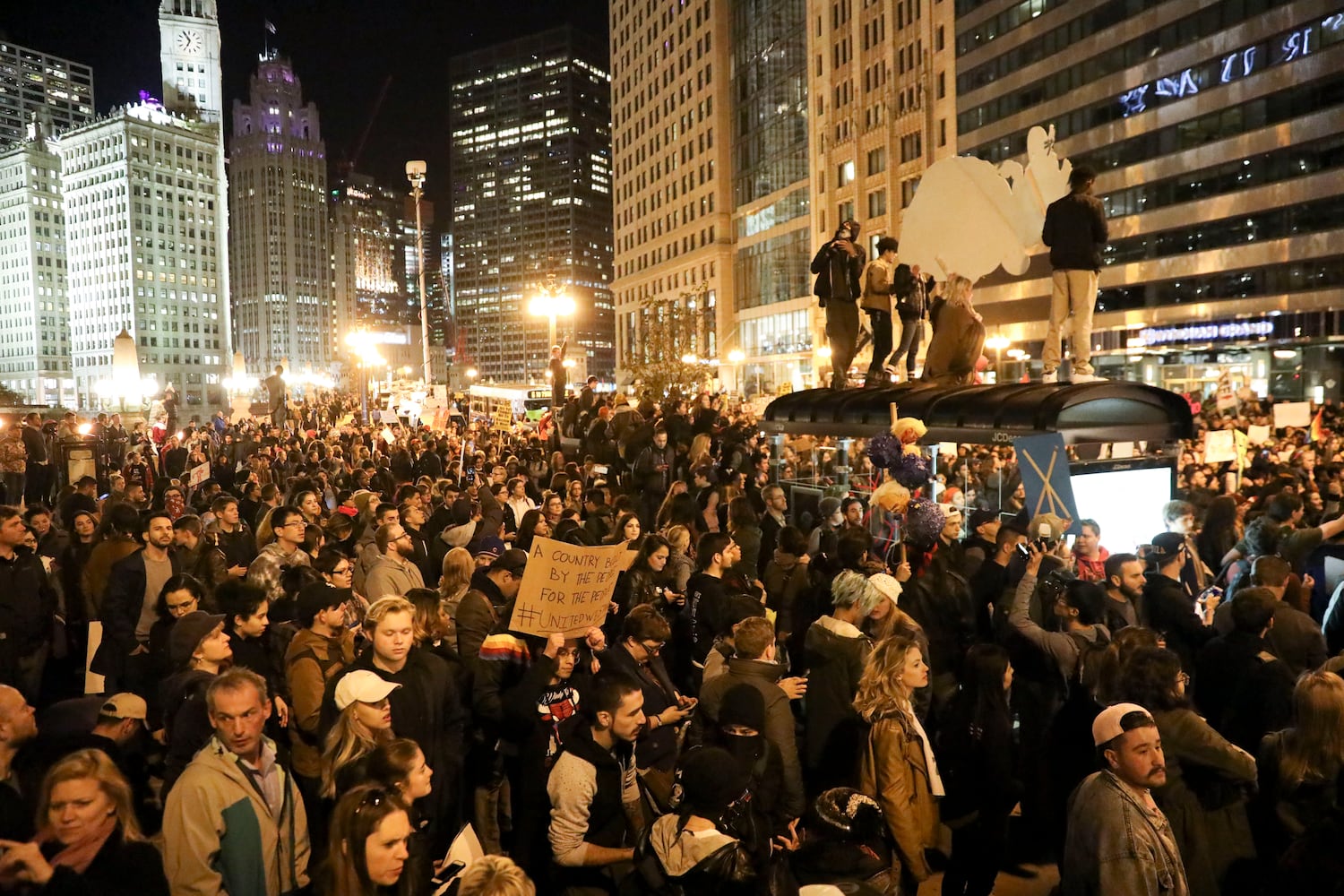 Anti-Trump protests erupt in U.S. cities, Nov. 9 2016