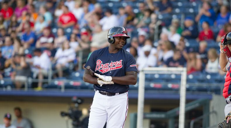 Former Phillies star Ryan Howard is hitting .188 for the Gwinnett Braves. Photo by Will Fagan/Gwinnett Braves.