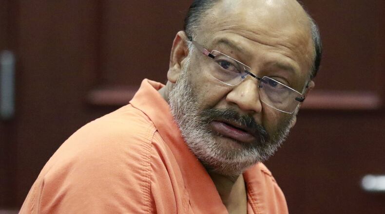 Dr. Narendra Nagareddy, the psychiatrist recently charged with killing at least three of his former patients who died of overdoses, was granted bond by Clayton Superior Court Judge Matthew Simmons during a hearing Monday. BOB ANDRES / BANDRES@AJC.COM