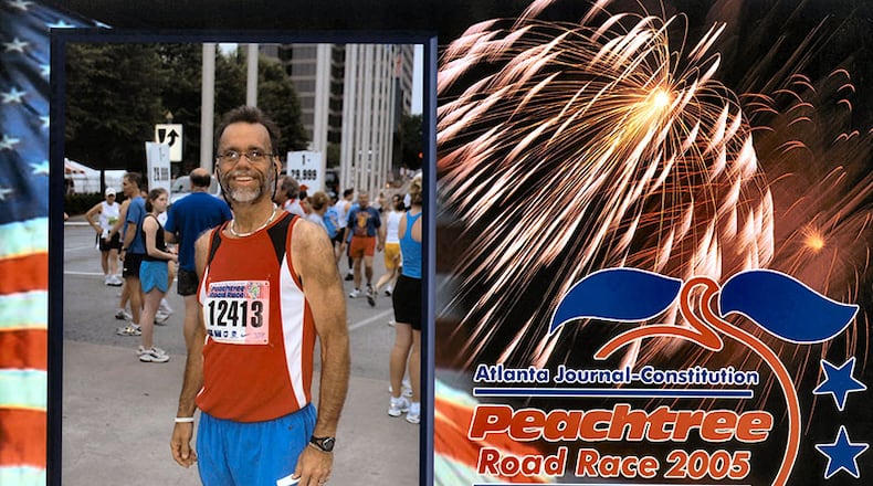 John R. Tackett Jr. ran his first AJC Peachtree Road Race in 2005.