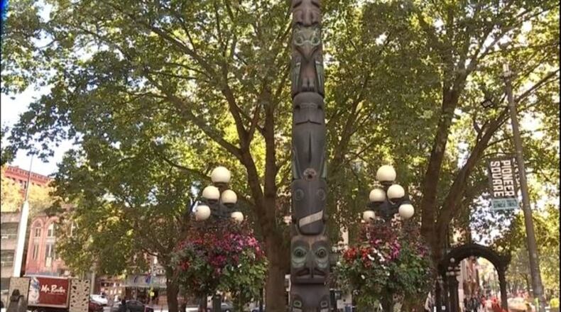 Groups are working to replace the totem poles in Seattle with authentic indigenous art. (Photo: KIRO7.com)