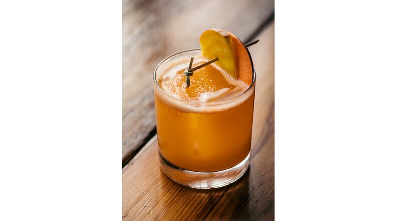 The award-winning Root of All Evil, Not Gin cocktail by Keyatta Mincey-Parker at Bon Ton. COURTESY OF SHANNON STURGIS