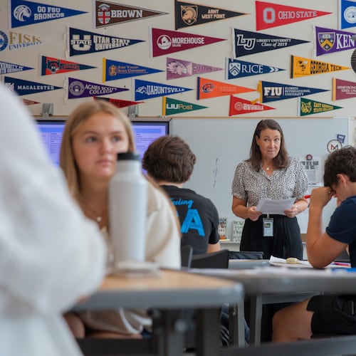 An AP English class at a high school in Atlanta, Aug. 29, 2023. (Kendrick Brinson/The New York Times)