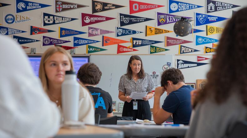 An AP English class at a high school in Atlanta, Aug. 29, 2023. (Kendrick Brinson/The New York Times)