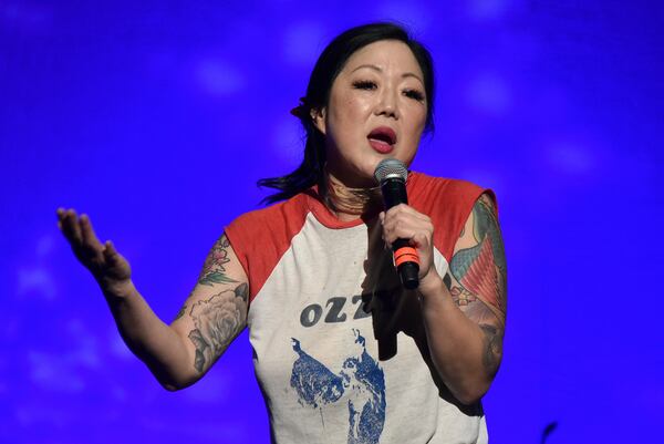 Margaret Cho performs during the ninth annual "Home for the Holidays" benefit concert at The Novo in Los Angeles in 2019. (Photo by Richard Shotwell/Invision/AP)