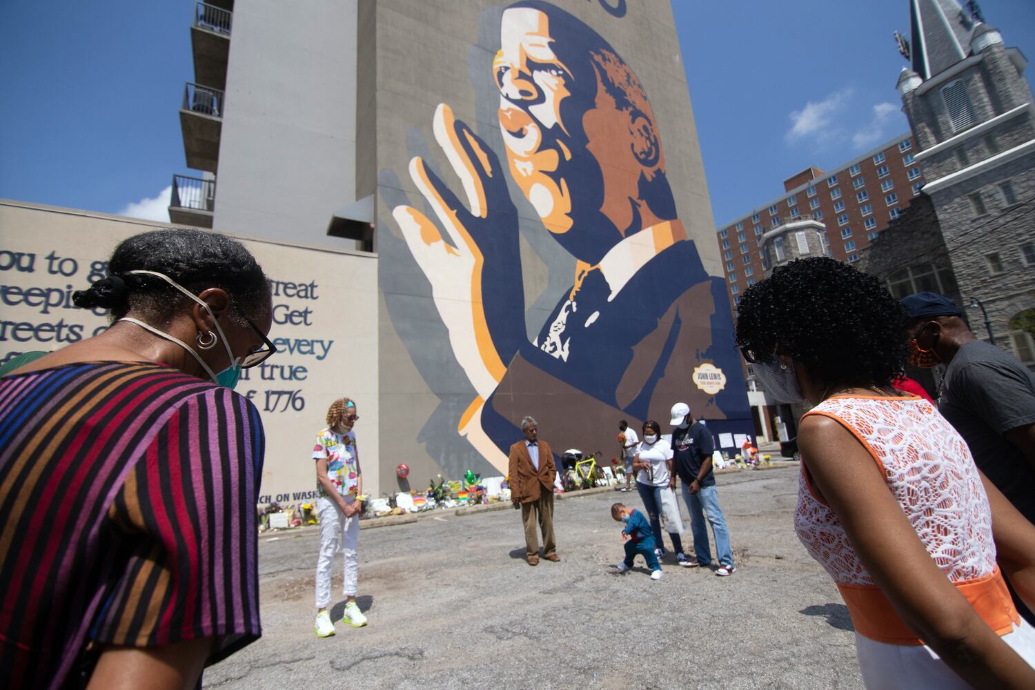 large John Lewis mural