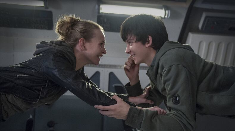 Britt Robertson and Asa Butterfield star in “The Space Between Us” directed by Peter Chelsom. (Jack English/STX Productions/TNS)