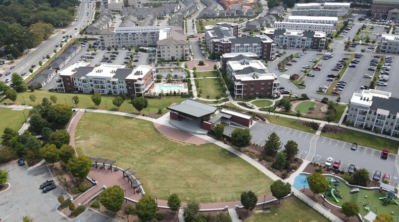 The Atlanta Regional Commission recently presented the Regional Excellence Award for Livable Center to Lawrenceville and the Novare Group for the Lawrenceville Lawn and Lawrenceville SouthLawn. (Courtesy City of Lawrenceville)