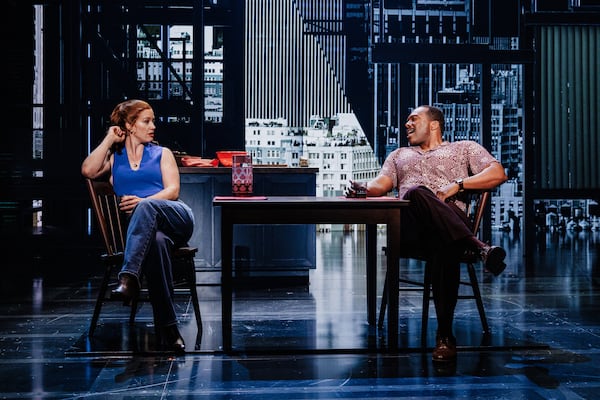 Kennedy Caughell (left) and Desmond Sean Ellington (right) play Alicia Keys' parents in nationally touring production of "Hell's Kitchen" opening in Atlanta on Tuesday. (Courtesy of Marc J. Franklin)