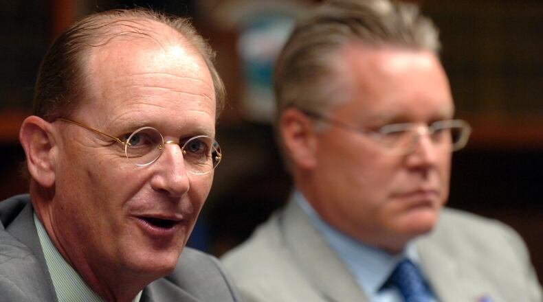 Richard Anderson and Ed Bastian. KENT D. JOHNSON / kdjohnson@AJC.COM