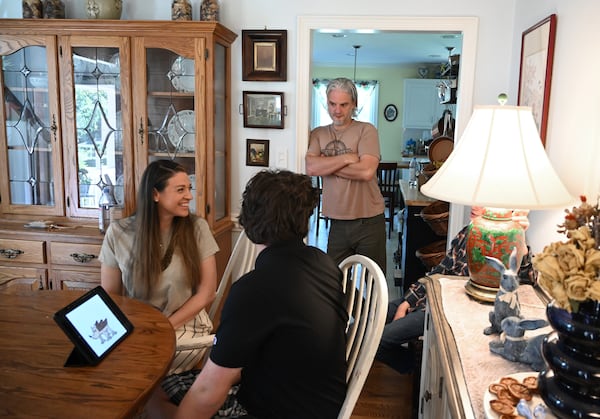 Nichole and Gabe Richard say that they never wanted their son in a GNETS program and were wary about what they had heard about it. However, a meeting with Gwinnett County special education administrators left them with no choice. (Hyosub Shin / AJC)