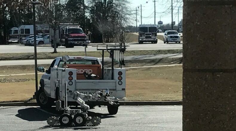 Athens police investigated a suspicious package Thursday morning. (Credit: Athens-Clarke County Police Department)