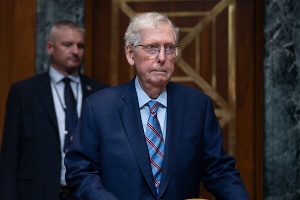 Sen. Mitch McConnell, R-Ky., pictured in May, is retiring at the end of this term and has experienced multiple medical incidents in recent years. (J. Scott Applewhite/AP)