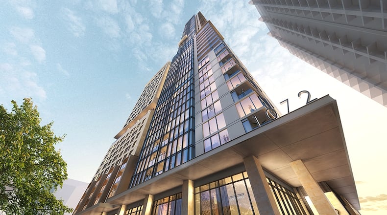 The 61-story Midtown tower pitched by Rockefeller Group would become Atlanta's fifth tallest building. (Courtesy of Midtown Alliance)