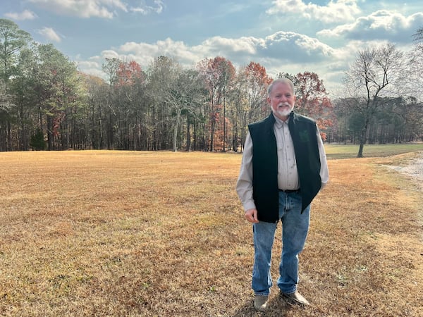 Former state Rep. Terry England, pictured at his farm in Auburn, Ga., on Nov. 19, 2025, calls his recovery from a farm accident earlier this year "a miracle." (Patricia Murphy/AJC)