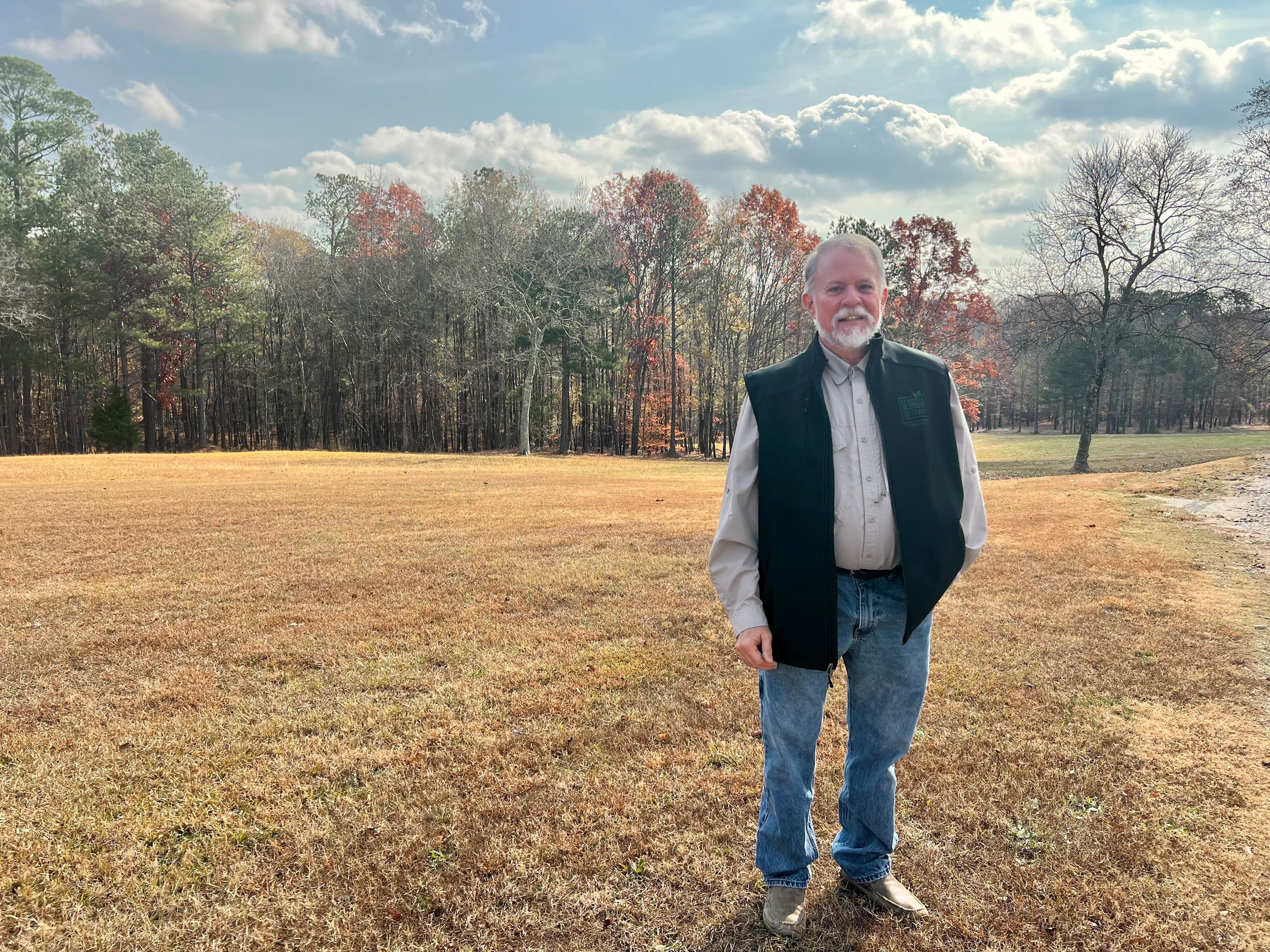 Former state Rep. Terry England, pictured at his farm in Auburn, Ga., on Nov. 19, 2025, calls his recovery from a farm accident earlier this year "a miracle." (Patricia Murphy/AJC)
