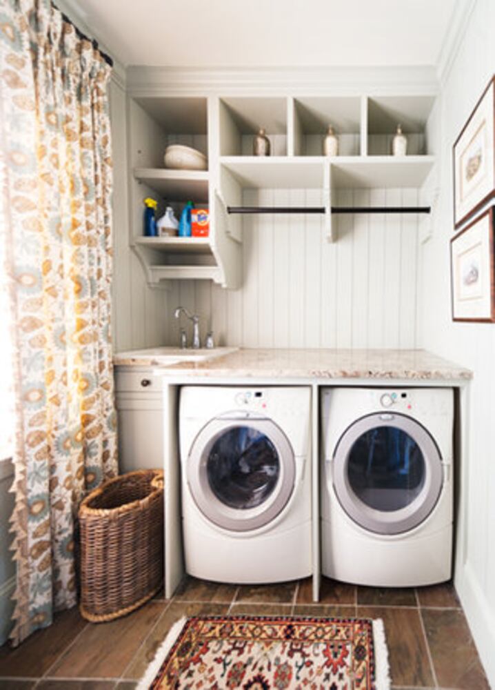 Laundry rooms go glam