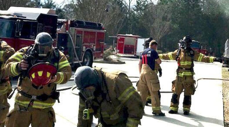 The Milton Fire-Rescue Department purchased a second set of particulate-barrier hoods to protect firefighters’ head and neck areas, using a grant from the Milton First Responders Foundation. CITY OF MILTON