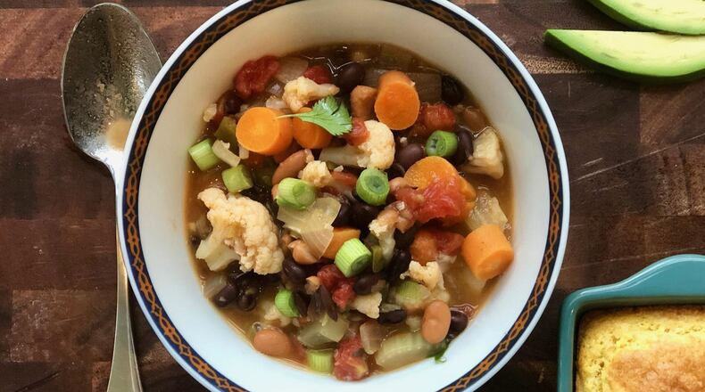 This spicy, tasty, veggie-packed chili is a game day win. CONTRIBUTED BY KELLIE HYNES